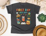 First Day Best Day graphic tee in Pepper