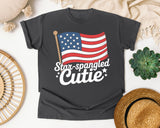 Star Spangled Cutie White graphic tee in Pepper