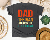 Dad The Man The Myth The Legend Red graphic tee in Pepper