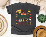 Hello School Im Back graphic tee in Pepper