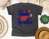 Shake Your Sparkler Navy graphic tee in Pepper