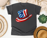 Uncle Sam Top Hat Red graphic tee in Pepper