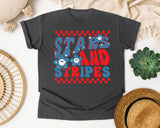 Stars And Stripes Red 2 graphic tee in Pepper
