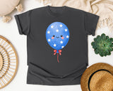 Patriotic Star Balloon graphic tee in Pepper
