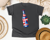Patriotic Beer Bottle graphic tee in Pepper