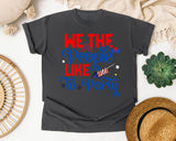 We The People Like To Party Blue 2 graphic tee in Pepper