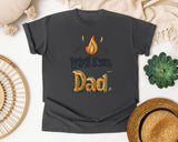 Well Done Dad Brown graphic tee in Pepper