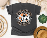 Dads With Beards Are Better Black graphic tee in Pepper
