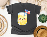 Lemonade With Flag graphic tee in Pepper