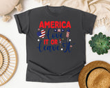 America Love It Or Leave It graphic tee in Pepper