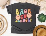 Back To School Smiley graphic tee in Pepper