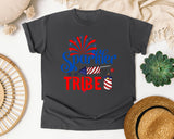 Sparkler Tribe graphic tee in Pepper