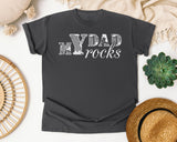 My Dad Rocks Classic graphic tee in Pepper