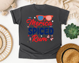Merica Spiced Rum graphic tee in Pepper