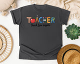 Teacher Teach Love Inspire graphic tee in Pepper