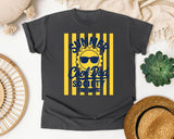 Summer Cool Dad Society Yellow graphic tee in Pepper