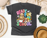 Ready Fur School Puppies graphic tee in Pepper