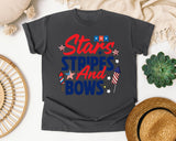 Stars Stripes And Bows Navy graphic tee in Pepper