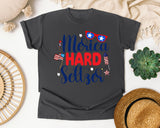 Merica Hard Seltzer graphic tee in Pepper