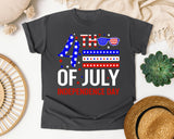 4th Of July Independence Day graphic tee in Pepper