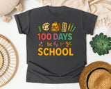 100 Days Abc Of School graphic tee in Pepper