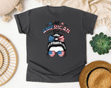 All American Girl Grey 2 graphic tee in Pepper