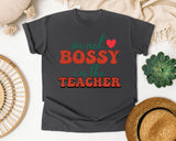 I'm Not Bossy I'm The Teacher graphic tee in Pepper