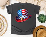 Eagle Uncle Sam Hat graphic tee in Pepper