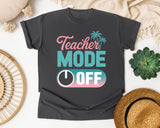Teacher Mode Off Switch graphic tee in Pepper