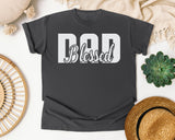 Blessed Dad White 2 graphic tee in Pepper