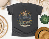 Fatherhood Is A Blessing Grey graphic tee in Pepper