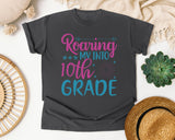 Roaring My Into 10th Grade graphic tee in Pepper