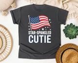 Star Spangled Cutie White 3 graphic tee in Pepper