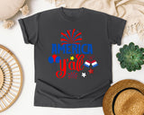 America Y'all graphic tee in Pepper