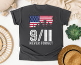 Never Forget White 7 graphic tee in Pepper