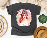 Woman In Uncle Sam Hat graphic tee in Pepper