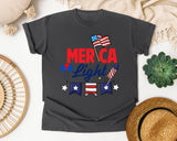 Merica Light graphic tee in Pepper