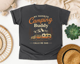 My Favorite Camping Buddy Calls Me Dad graphic tee in Pepper