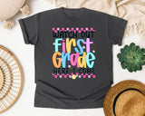 Watch Out First Grade Here I Come graphic tee in Pepper