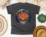 Everybody Chill Dad Is On The Grill Black graphic tee in Pepper