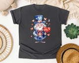 Uncle Sam With Heart graphic tee in Pepper