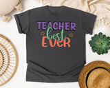 Teacher Best Ever graphic tee in Pepper