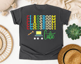 Classroom Cutie Stacked graphic tee in Pepper