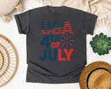USA 4th Of July Navy graphic tee in Pepper