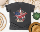 Home Of The Brave graphic tee in Pepper