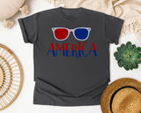 America Grey 4 graphic tee in Pepper