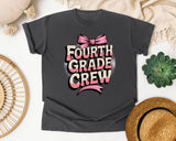 Fourth Grade Crew graphic tee in Pepper