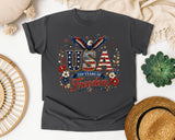 USA 250 Years Of Freedom graphic tee in Pepper
