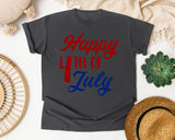 Happy 4th Of July Red graphic tee in Pepper