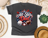 All Star Dad graphic tee in Pepper